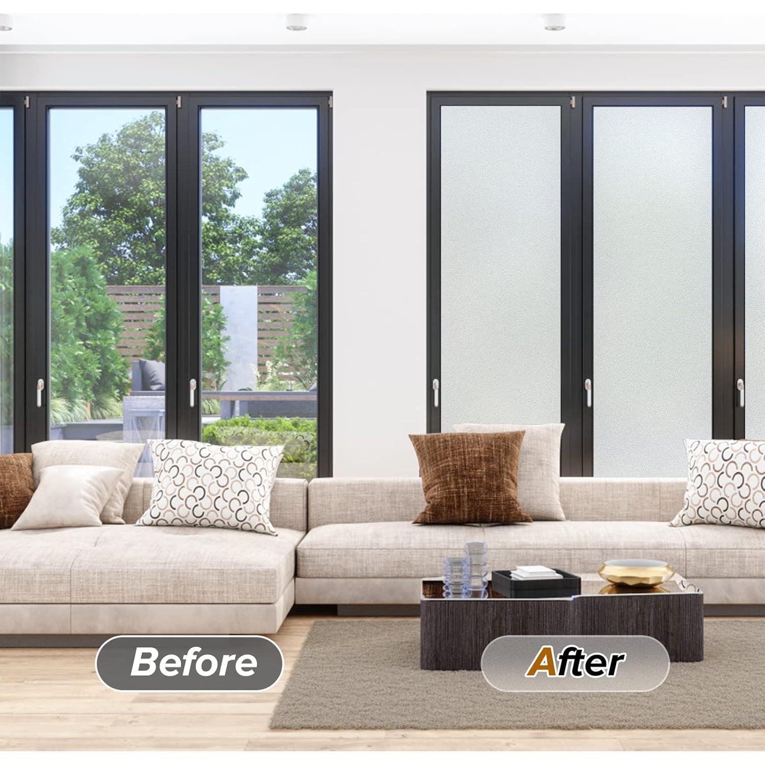 Película de Privacidad para Ventanas rabbitgoo 44.5x200cm