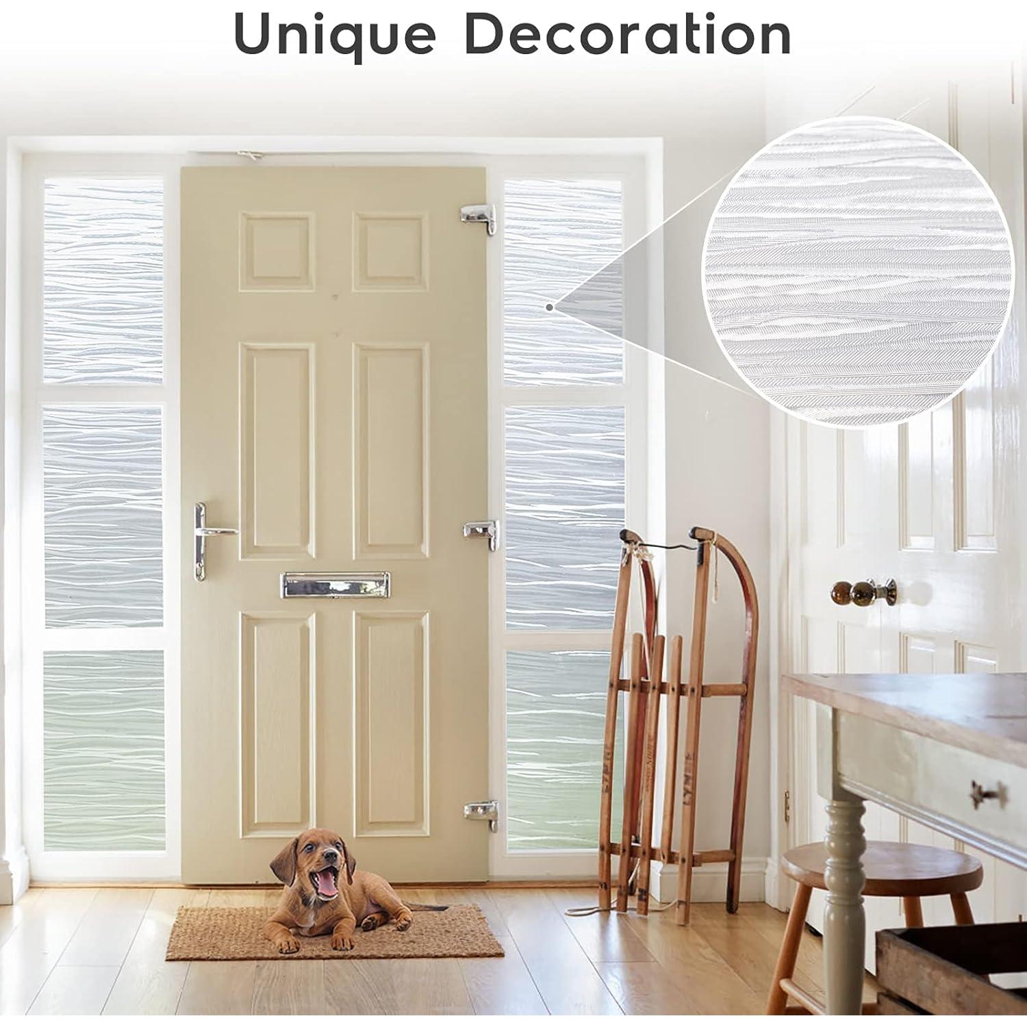 Película de Privacidad para Ventanas rabbitgoo 44.5x200cm Ola Pura