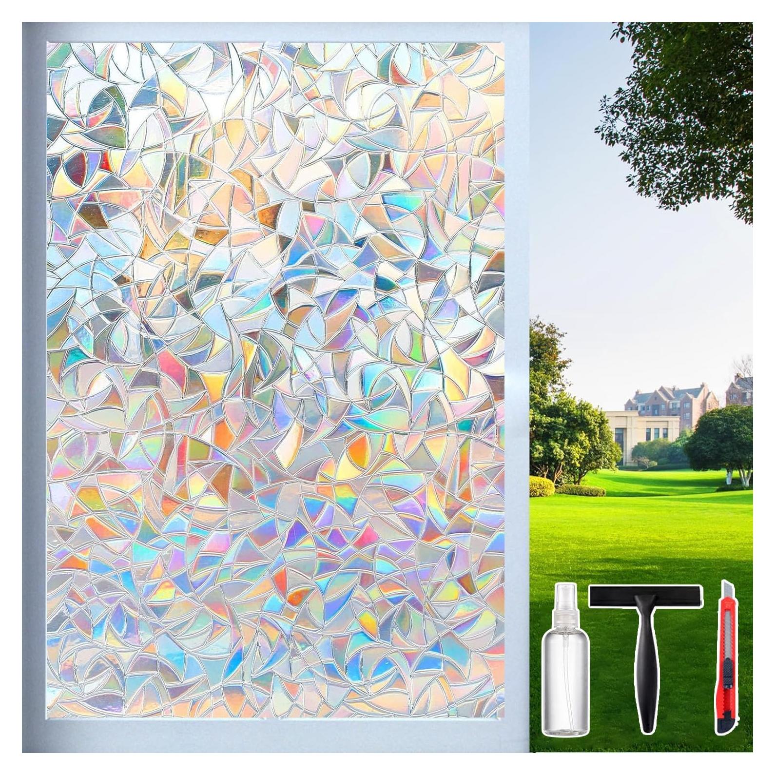 Película de Privacidad para Ventanas Dwersty Arcoíris 0.89 m²