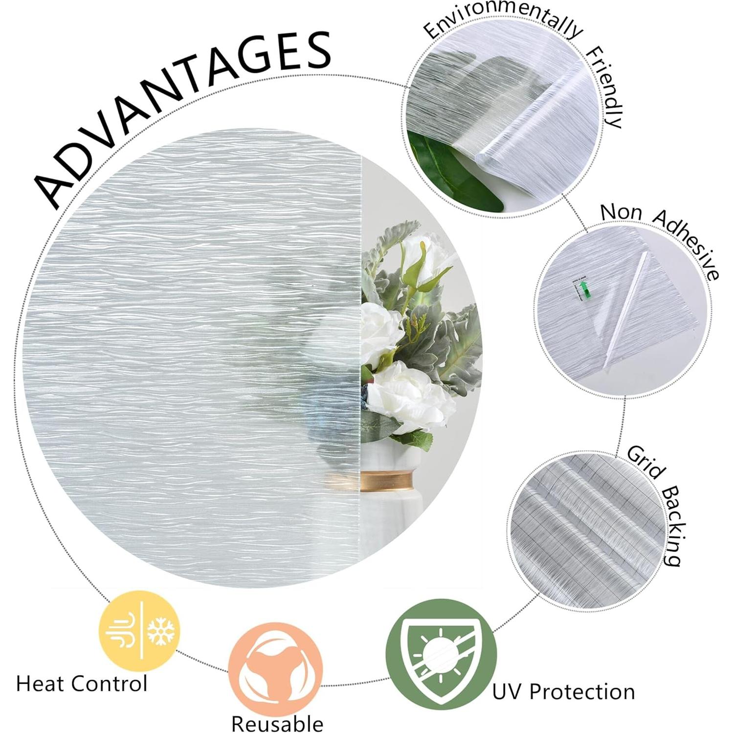 Película de Privacidad VELIMAX 45x200cm Anti UV Removible