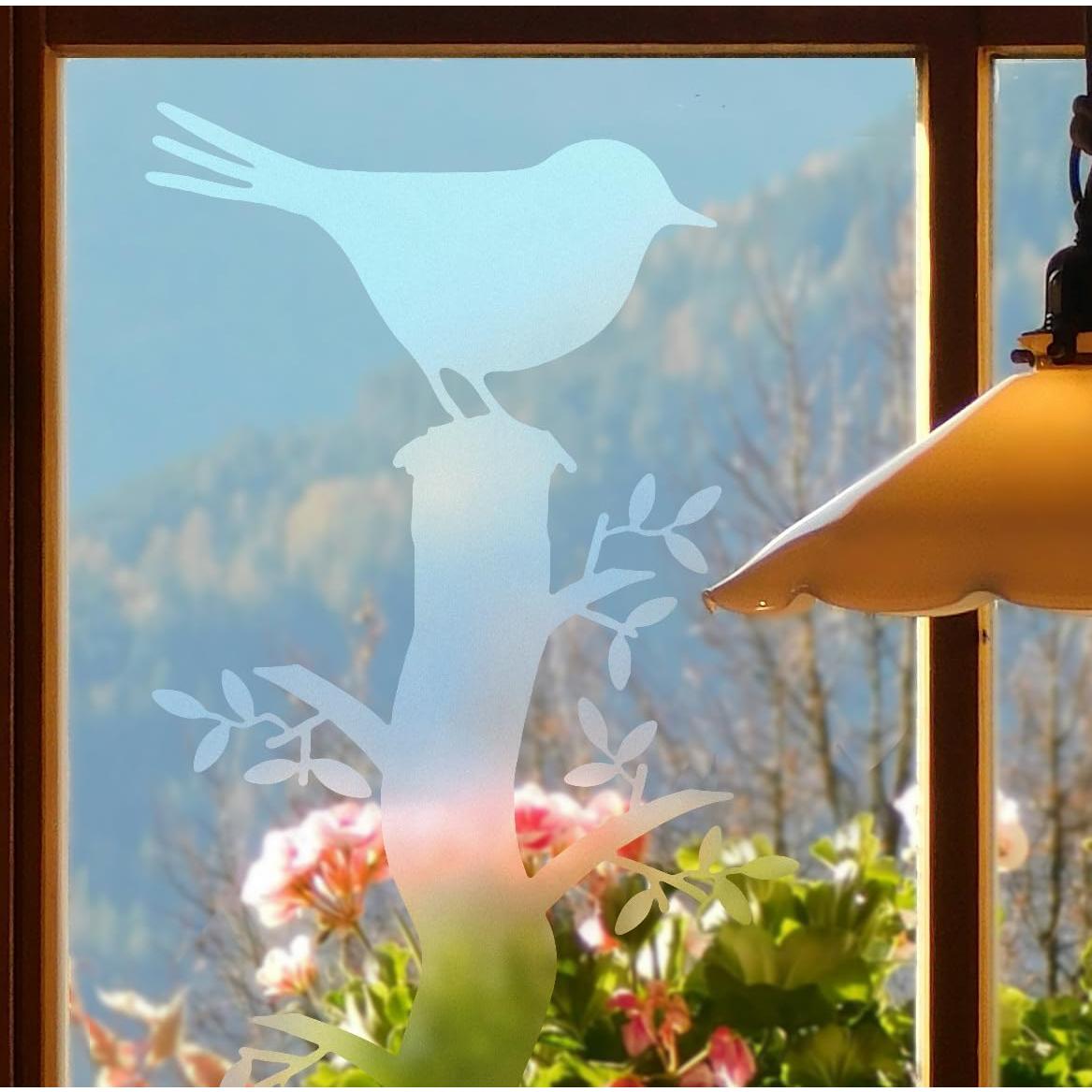 Frosted Matte Etched Adhesive Craft Window Vinyl Roll (12" x 48", Frosted White)