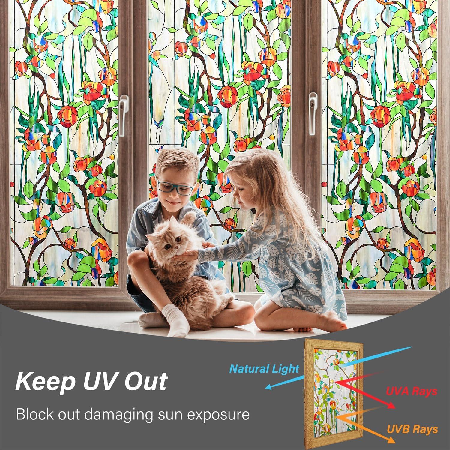 Película de Privacidad Kromapolis 3D Rosa 42.9x100cm Vinilo