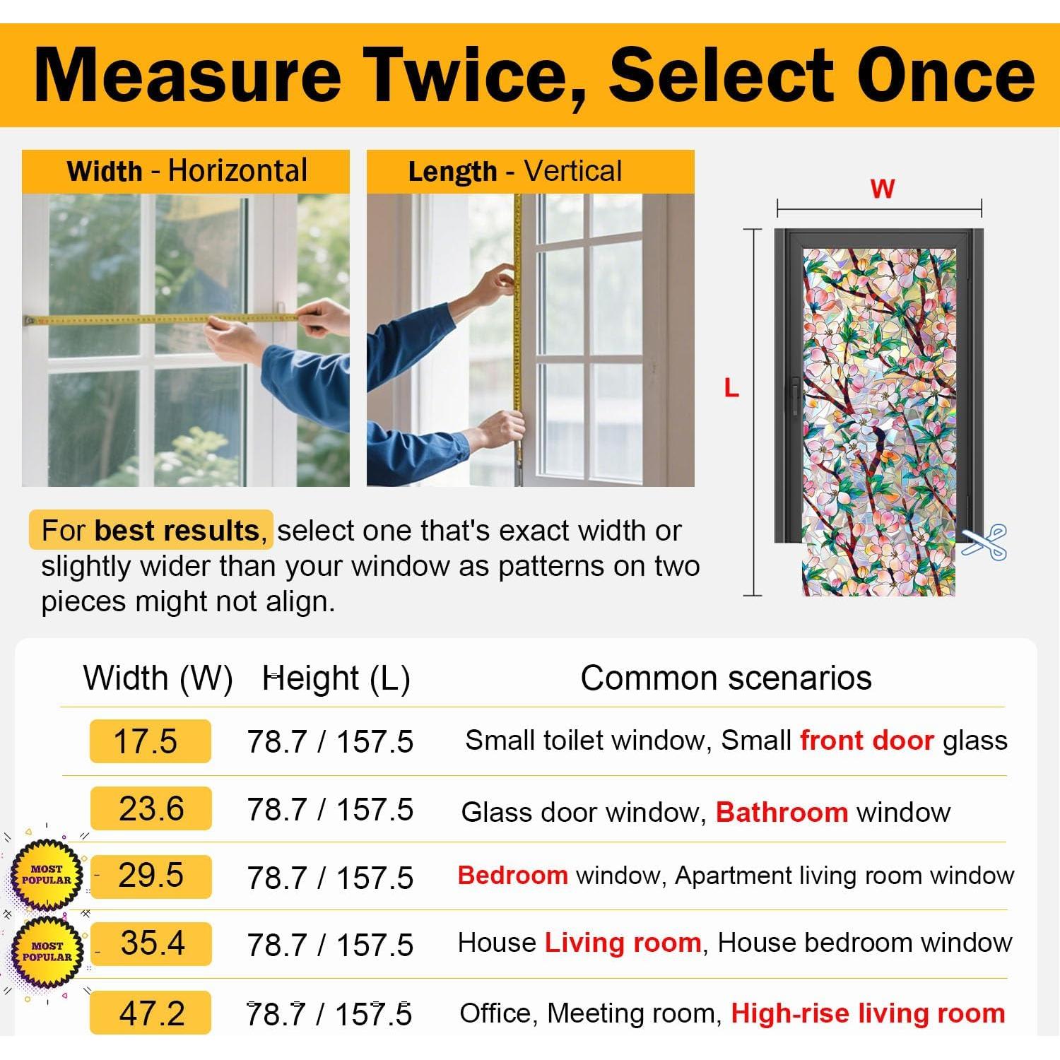 Película de Privacidad para Ventanas Dwersty Arcoíris 44.5x199.8cm