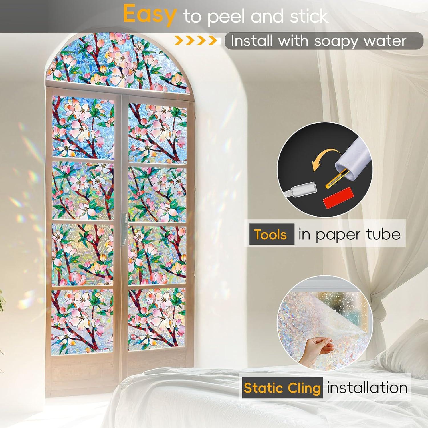 Película de Privacidad para Ventanas Dwersty Arcoíris 44.5x199.8cm