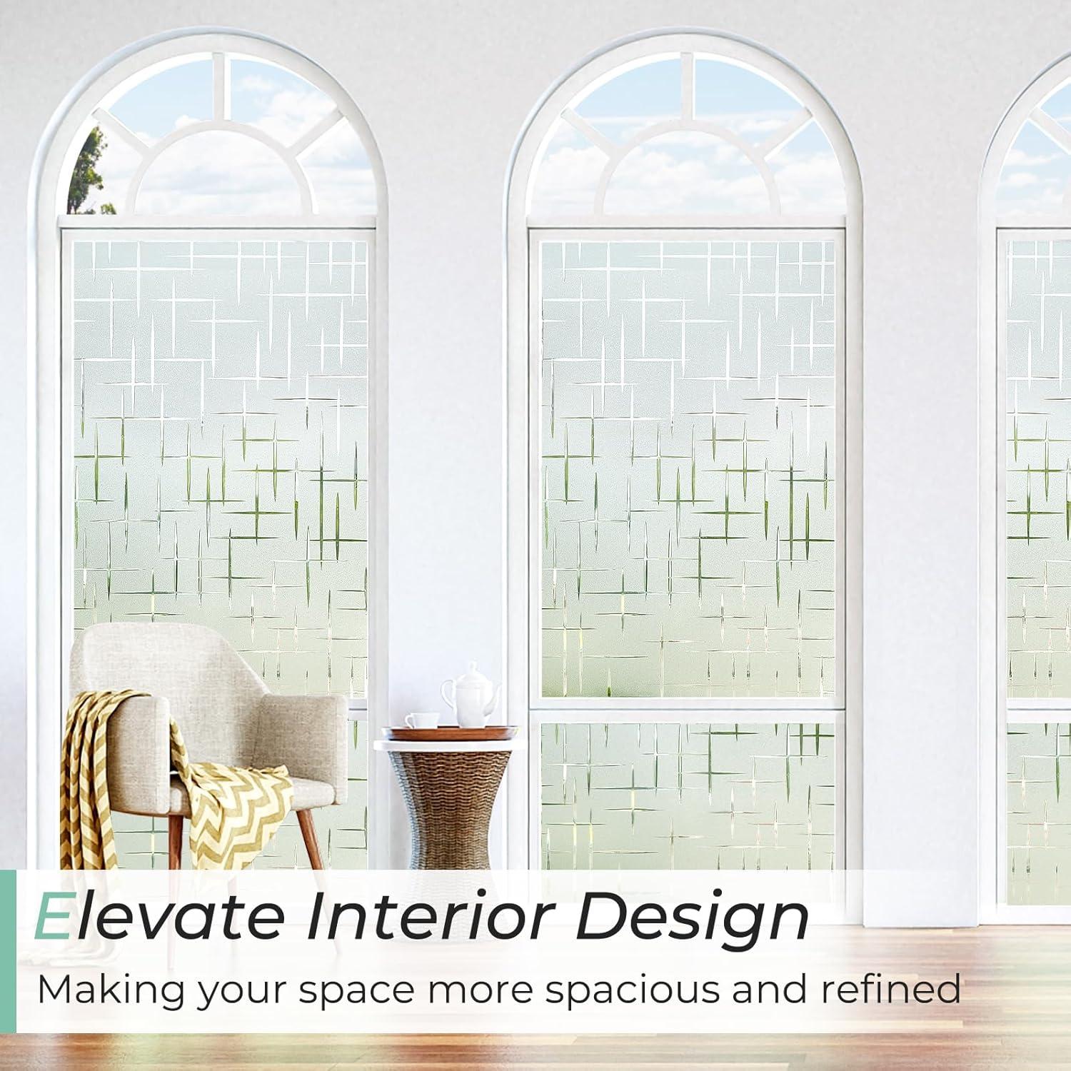 Película de Privacidad DOWELL Esmerilada 44.5x200 cm Auto Adherente