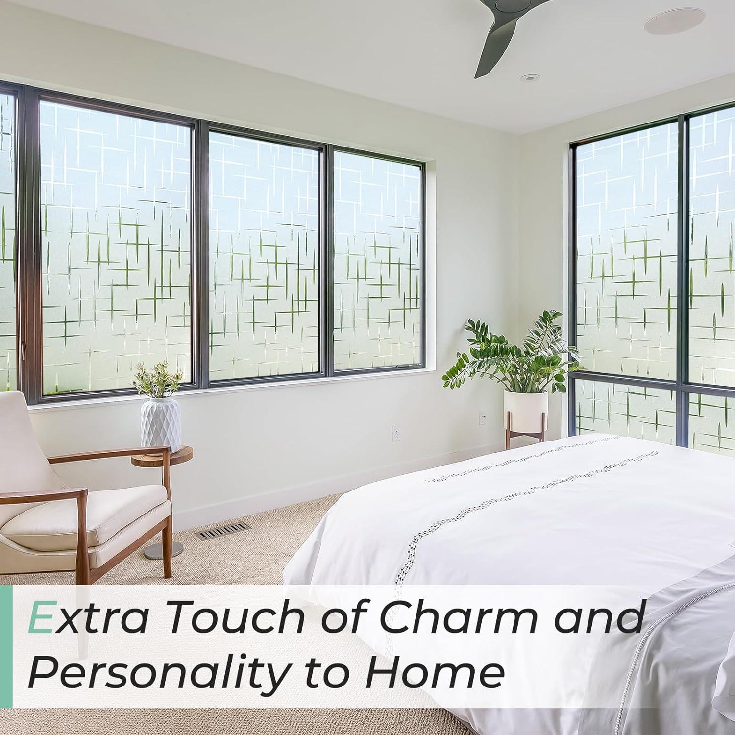 Película de Privacidad DOWELL Esmerilada 44.5x200 cm Auto Adherente