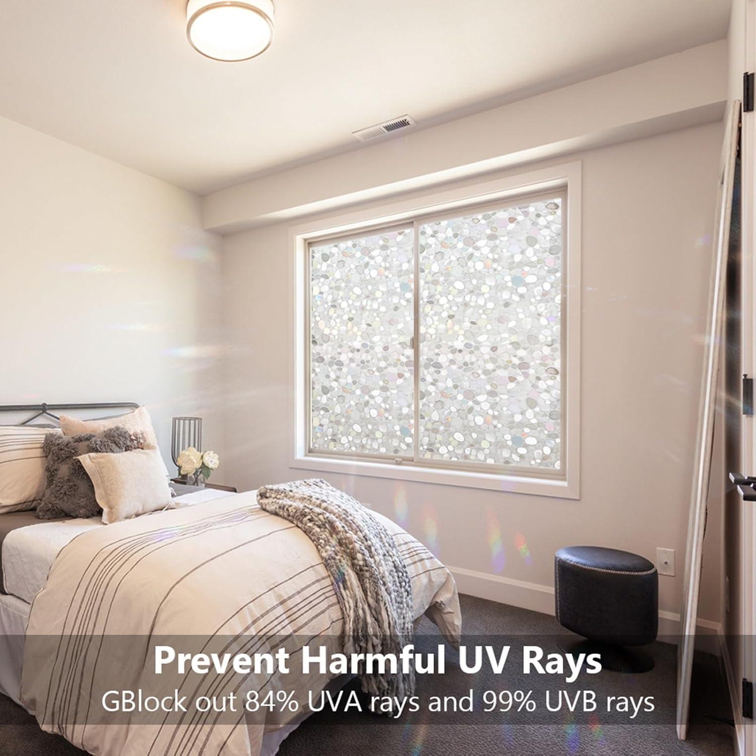 Película para Ventanas LEMON CLOUD 3D Patrón Guijarros 44.5x200cm