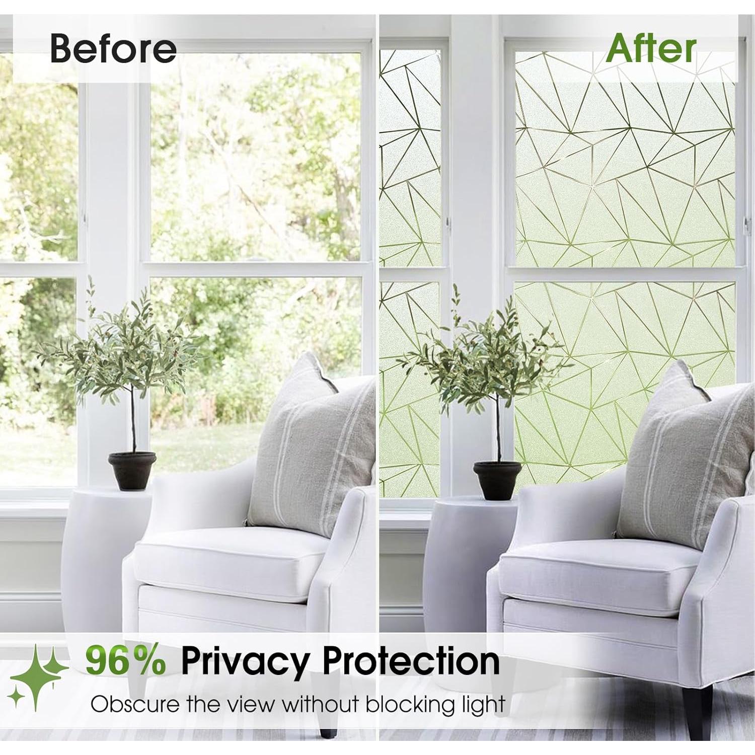 Película de Privacidad Coavas 30x200 cm Vinilo Esmerilado