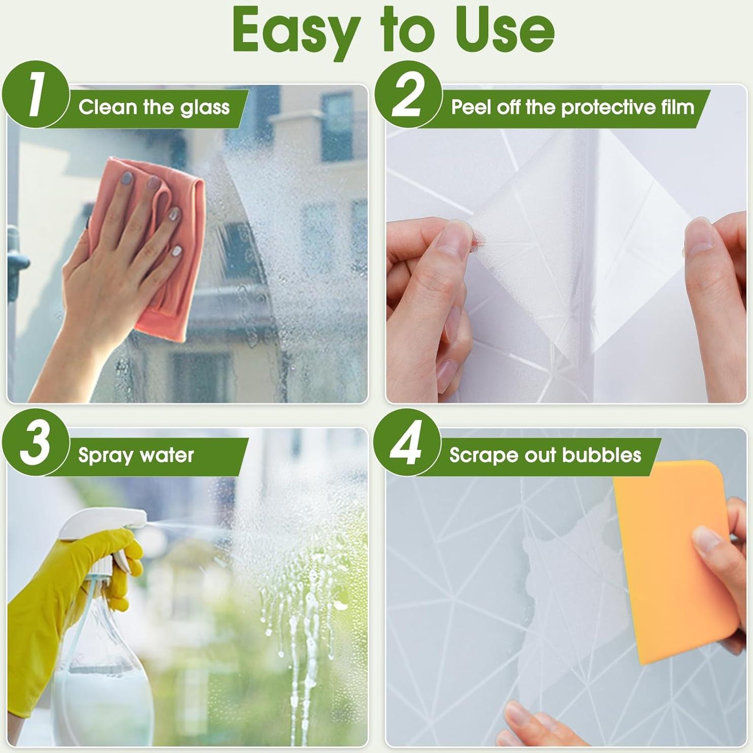 Película de Privacidad Coavas 30x200 cm Vinilo Esmerilado