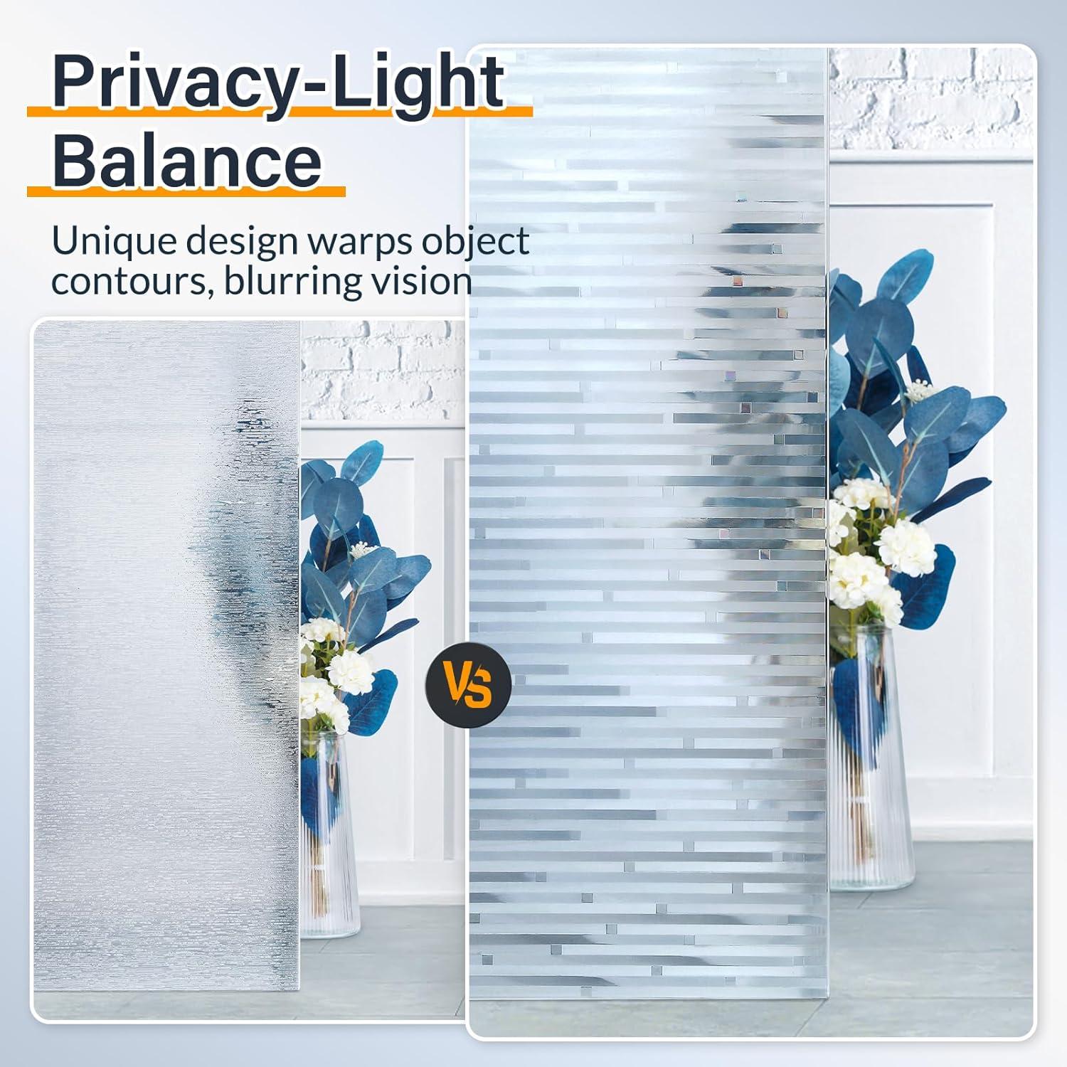 Película de Privacidad Rabbitgoo 44.5x199.8cm Rayada UV