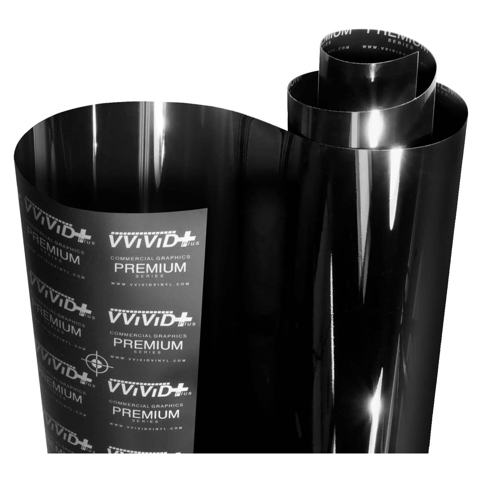 Vinilo Envoltura Ultra Gloss VViViD 30.48cm x 152.4cm Negro Brillante