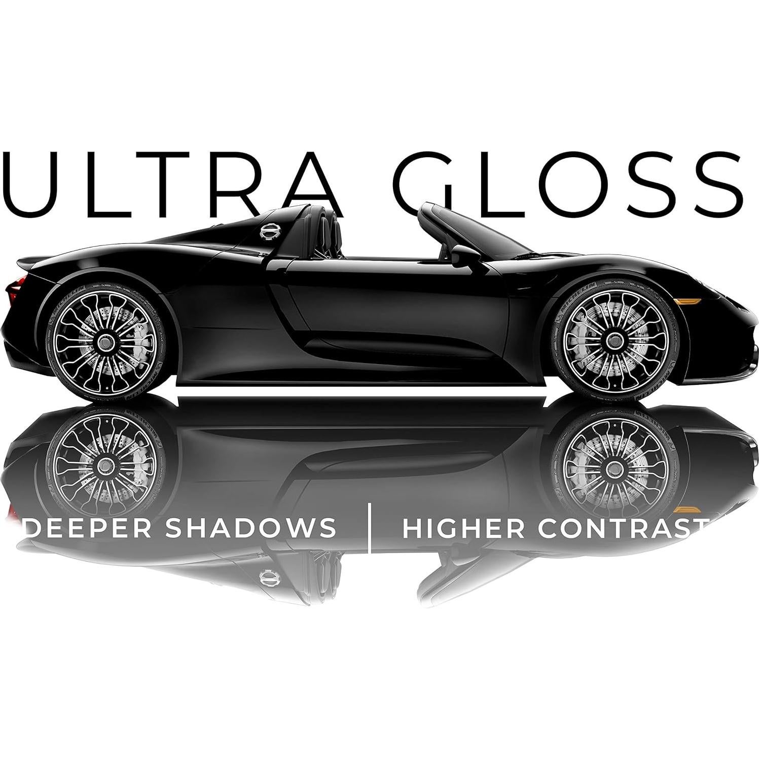 Vinilo Envoltura Ultra Gloss VViViD 30.48cm x 152.4cm Negro Brillante