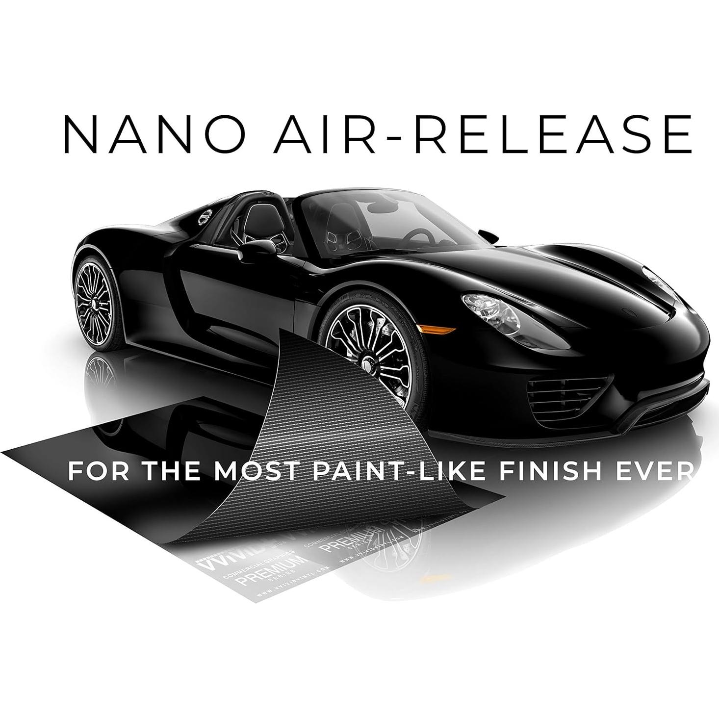 Vinilo Envoltura Ultra Gloss VViViD 30.48cm x 152.4cm Negro Brillante