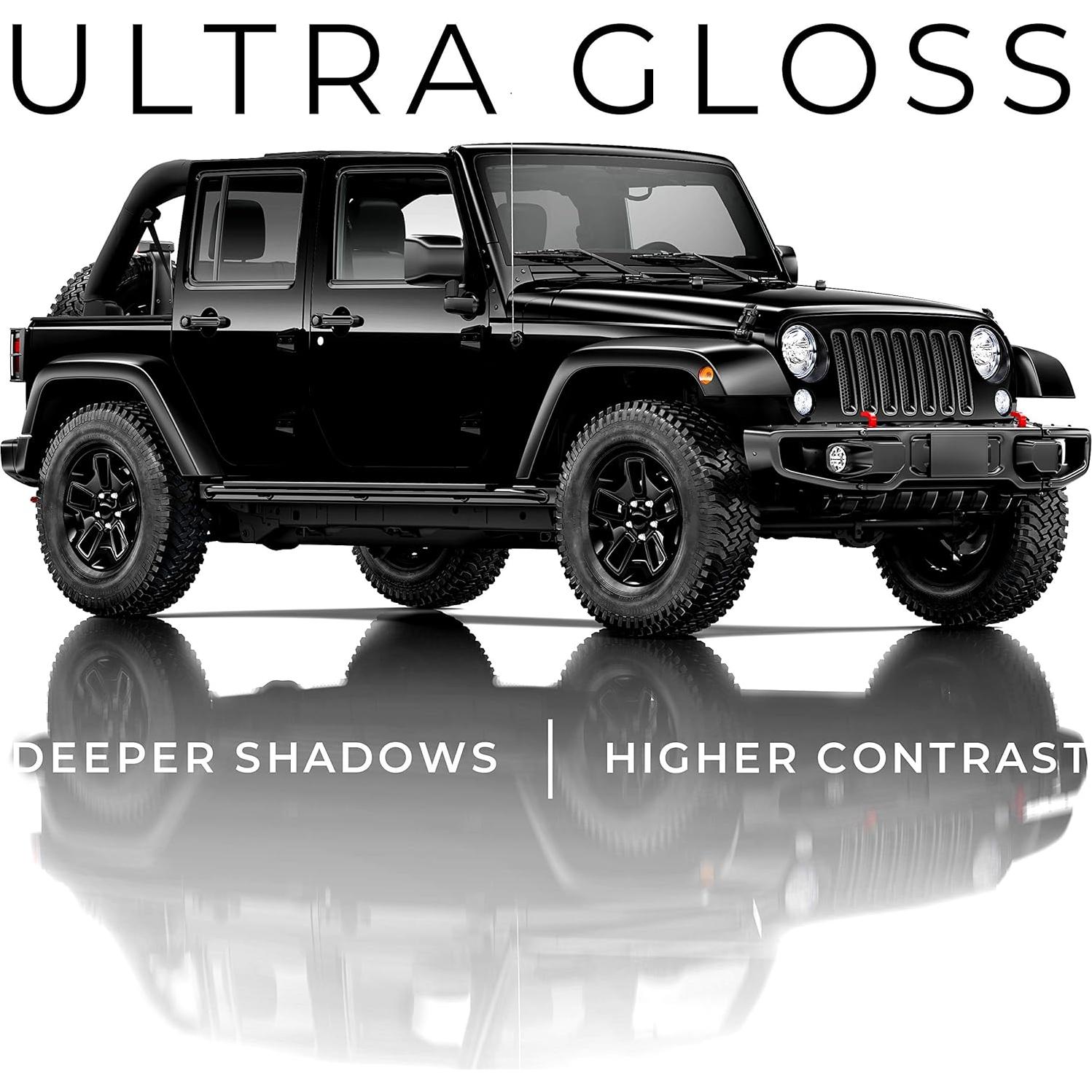 Vinilo Envoltura Ultra Gloss VViViD 30.48cm x 152.4cm Negro Brillante