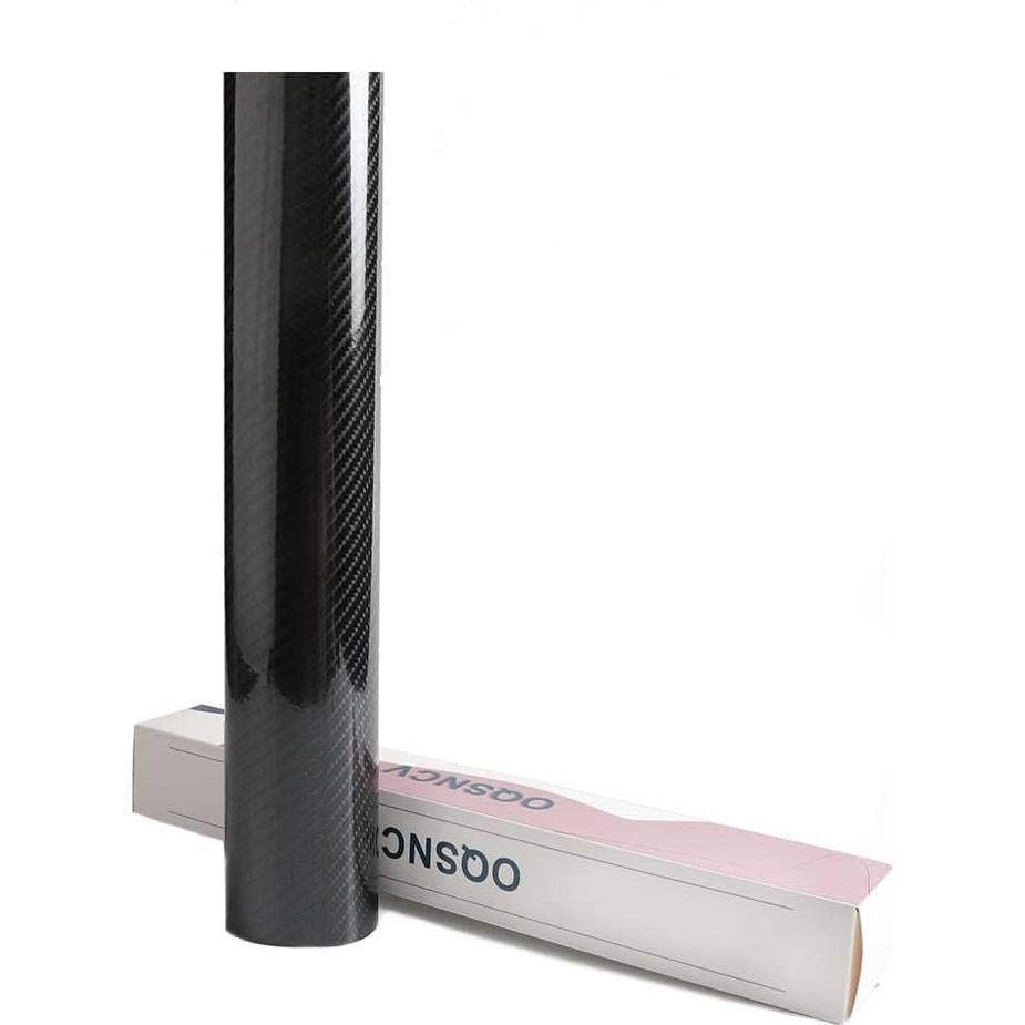 Vinilo 5D de Fibra de Carbono Brillante OQSNCV 30.48x152.4 cm