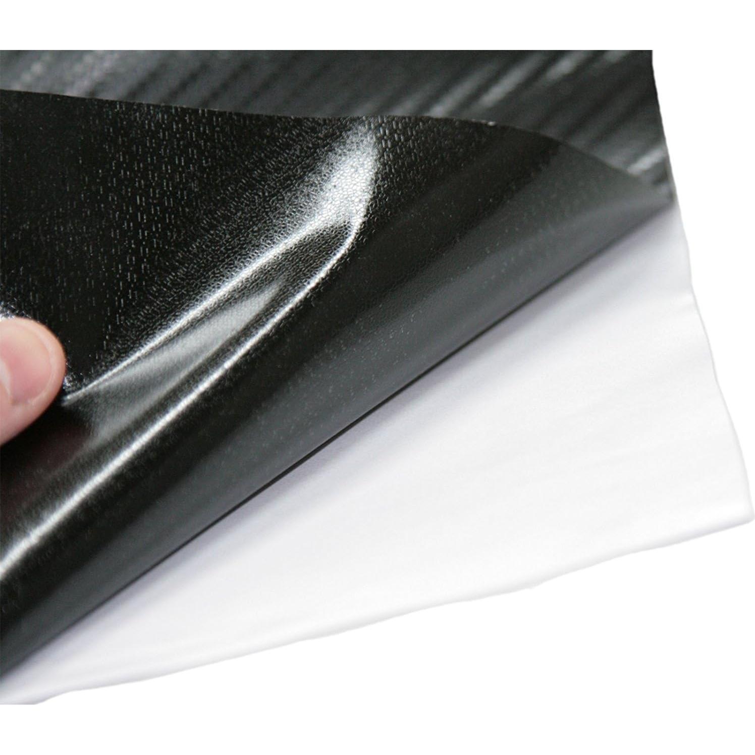 Vinilo de Fibra de Carbono LZLRUN 30.48x152.4cm Negro