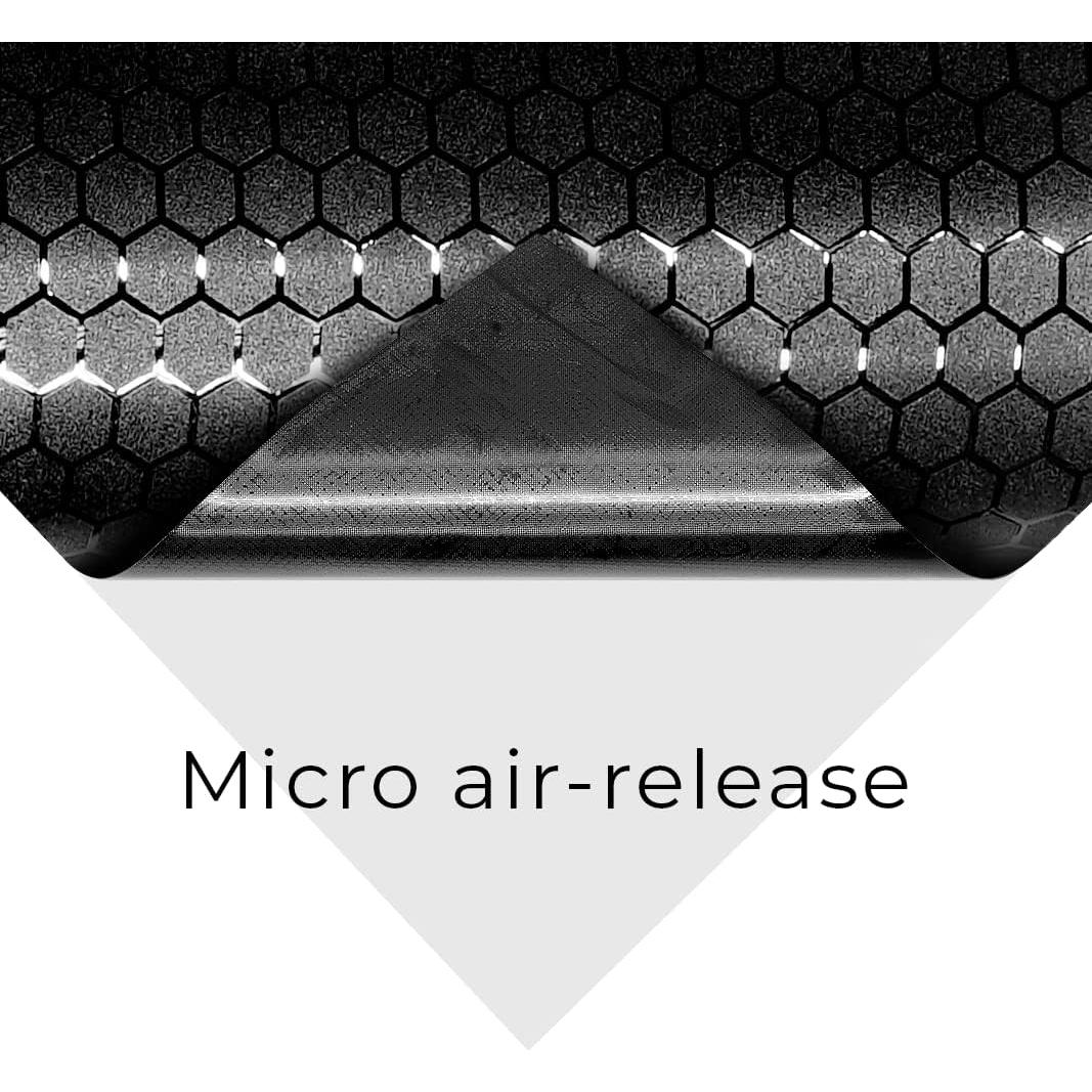 Vinilo Envoltura Vehículos VViViD Honeycomb Negro Mate 30.48x152.4cm