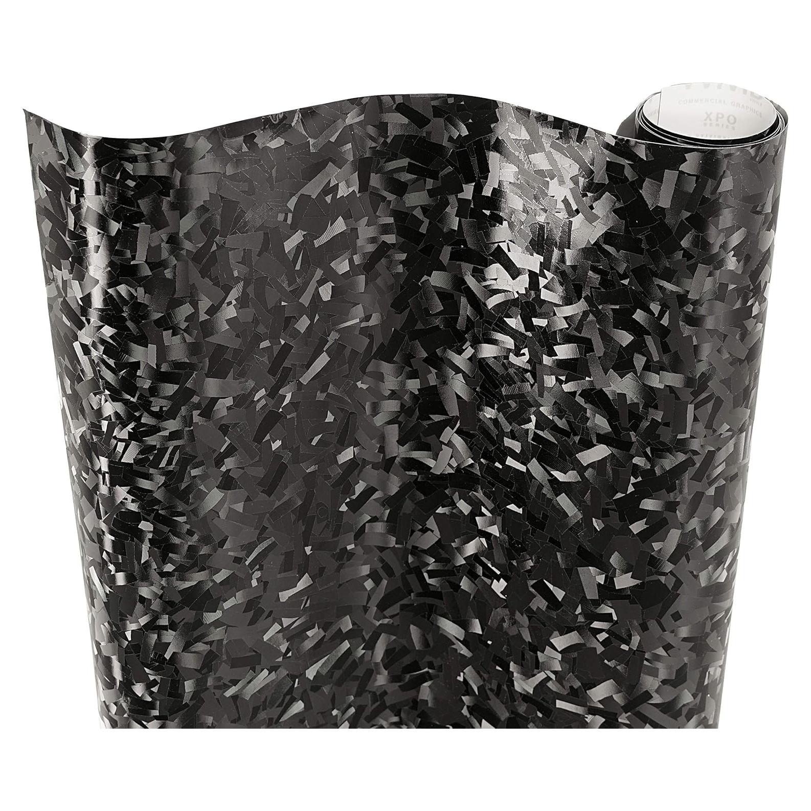 Vinilo de Carbono Forjado VViViD 30.48cm x 152.4cm Negro