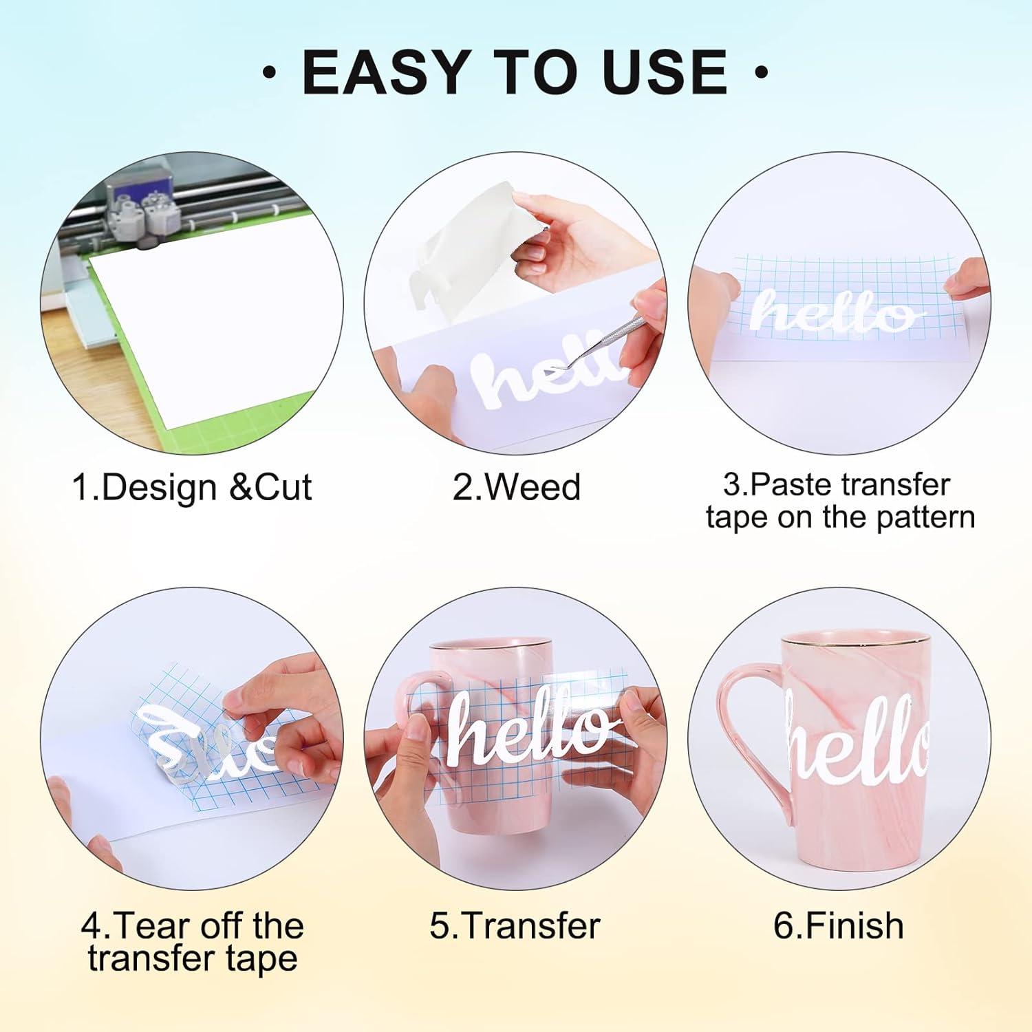 Vinilo Adhesivo Permanente XSEINO Blanco 27.94x2.54cm 11ft