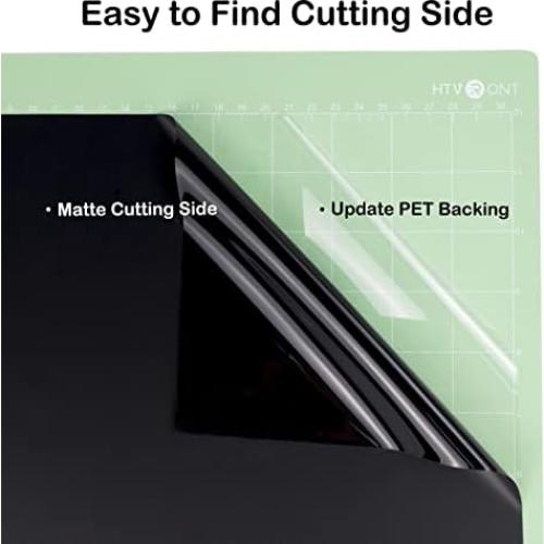 Vinilo Adhesivo Permanente HTVRONT 30.48 cm x 4.27 m Negro Mate