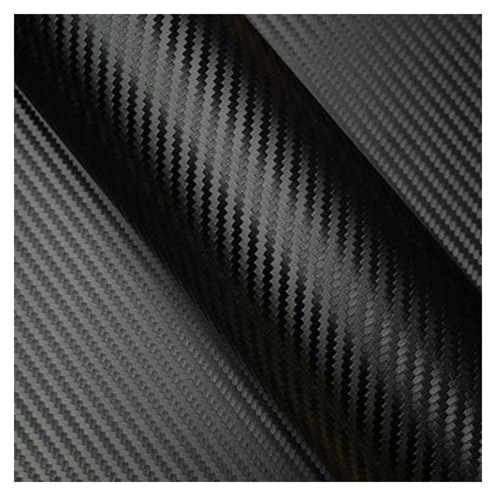 Vinilo de Fibra de Carbono Negro San Tao DS 400x30cm para Autos