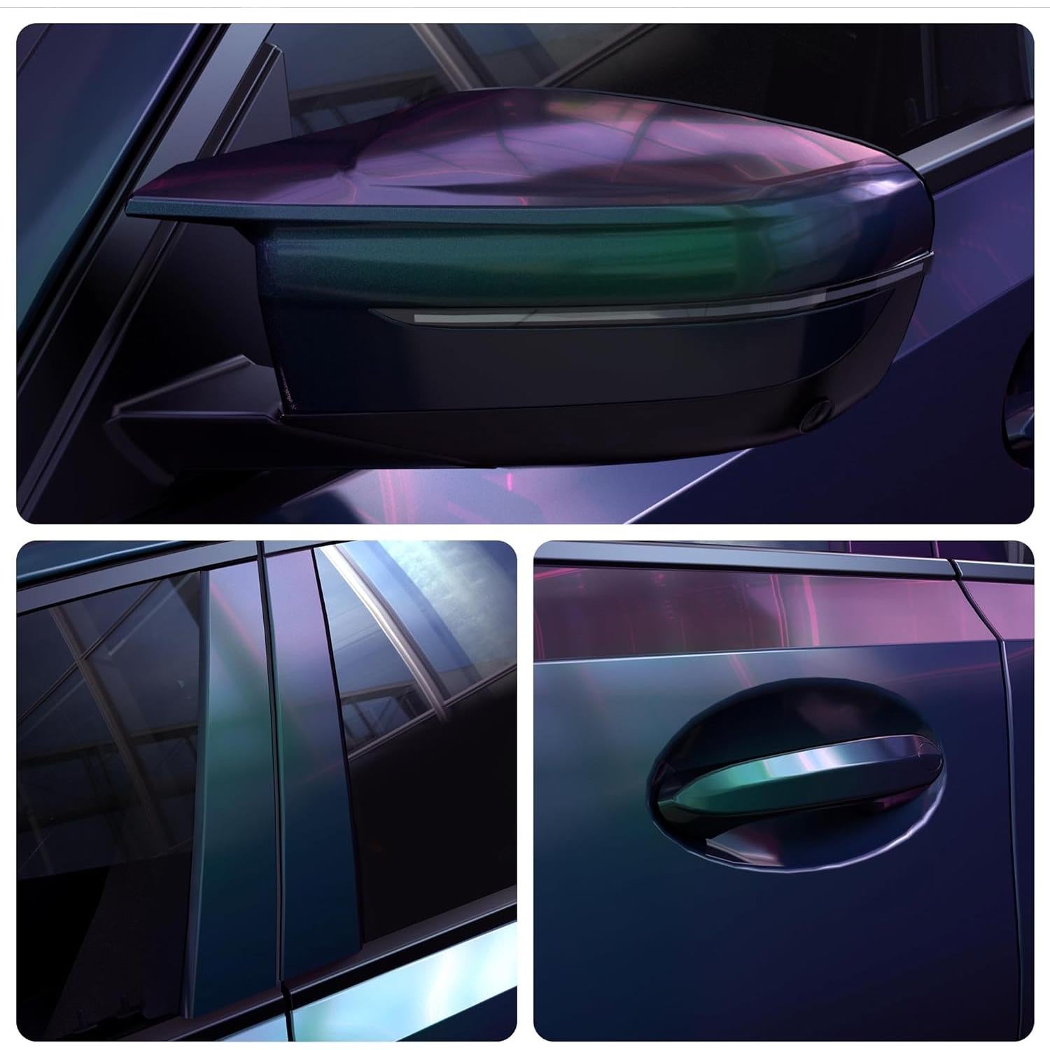 Vinilo Cambiante Lypumso Verde Galaxia 0.30m x 1.52m