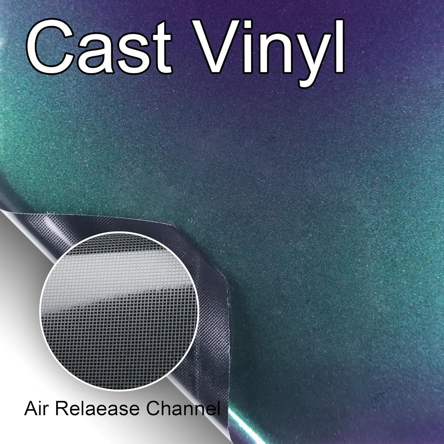 Vinilo Cambiante Lypumso Verde Galaxia 0.30m x 1.52m