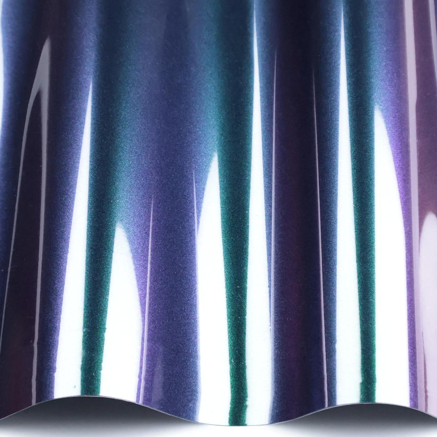 Vinilo Cambiante Lypumso Verde Galaxia 0.30m x 1.52m