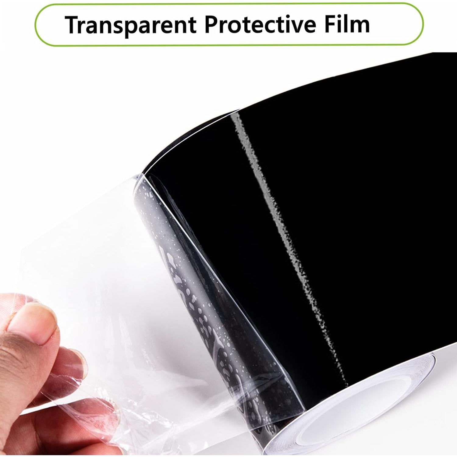 Cinta de Vinilo Adhesiva Spurtar 10CM x 6M Negro Brillante