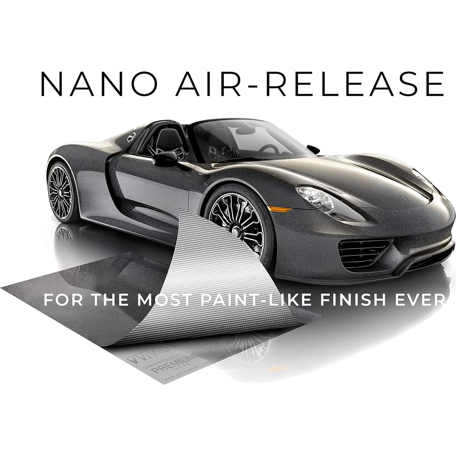 Vinilo Envoltura VViViD Ultra Gloss Gris 0.30m x 1.52m