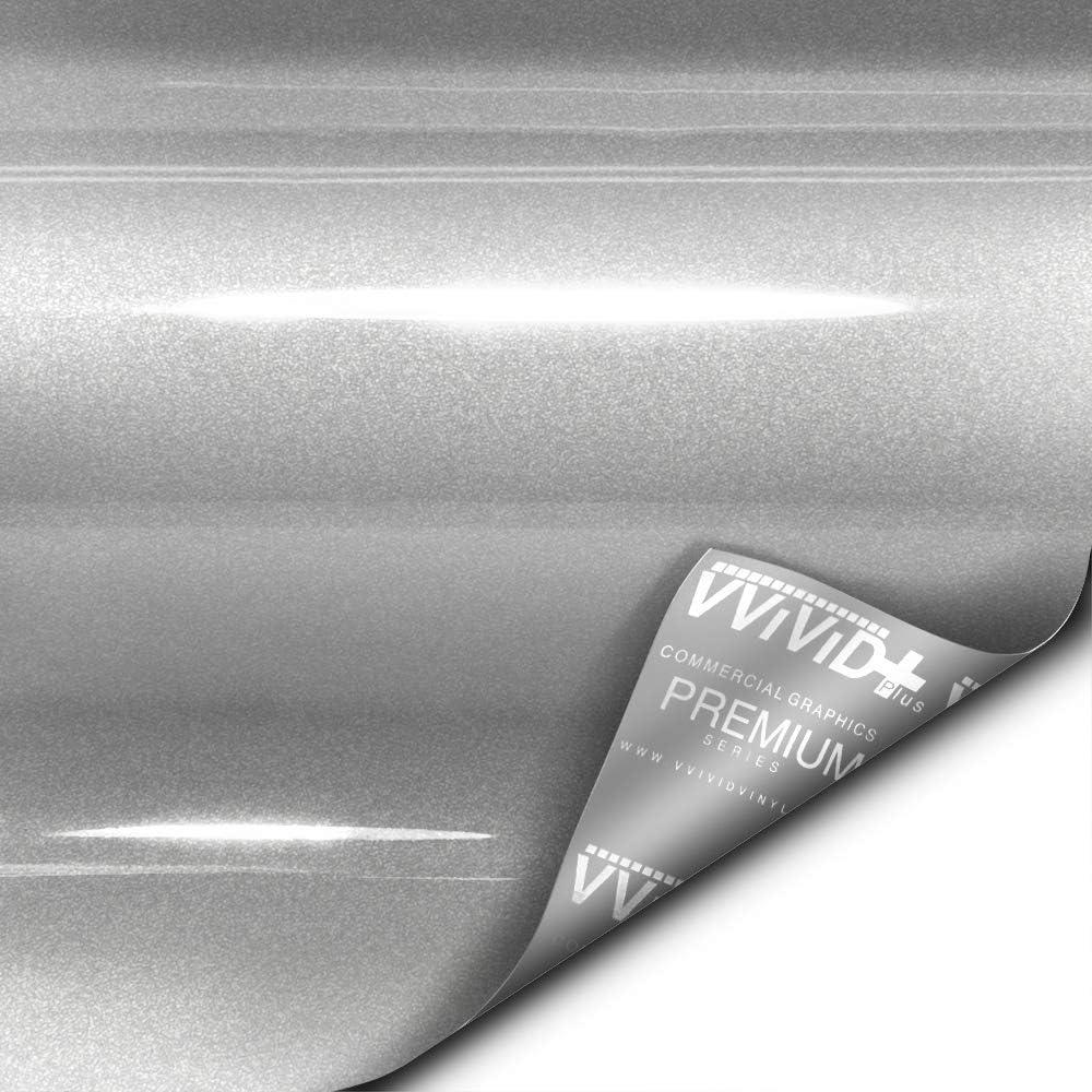 Vinilo Envoltura de Coche VViViD Ultra Gloss Plata 30.5x152.4cm