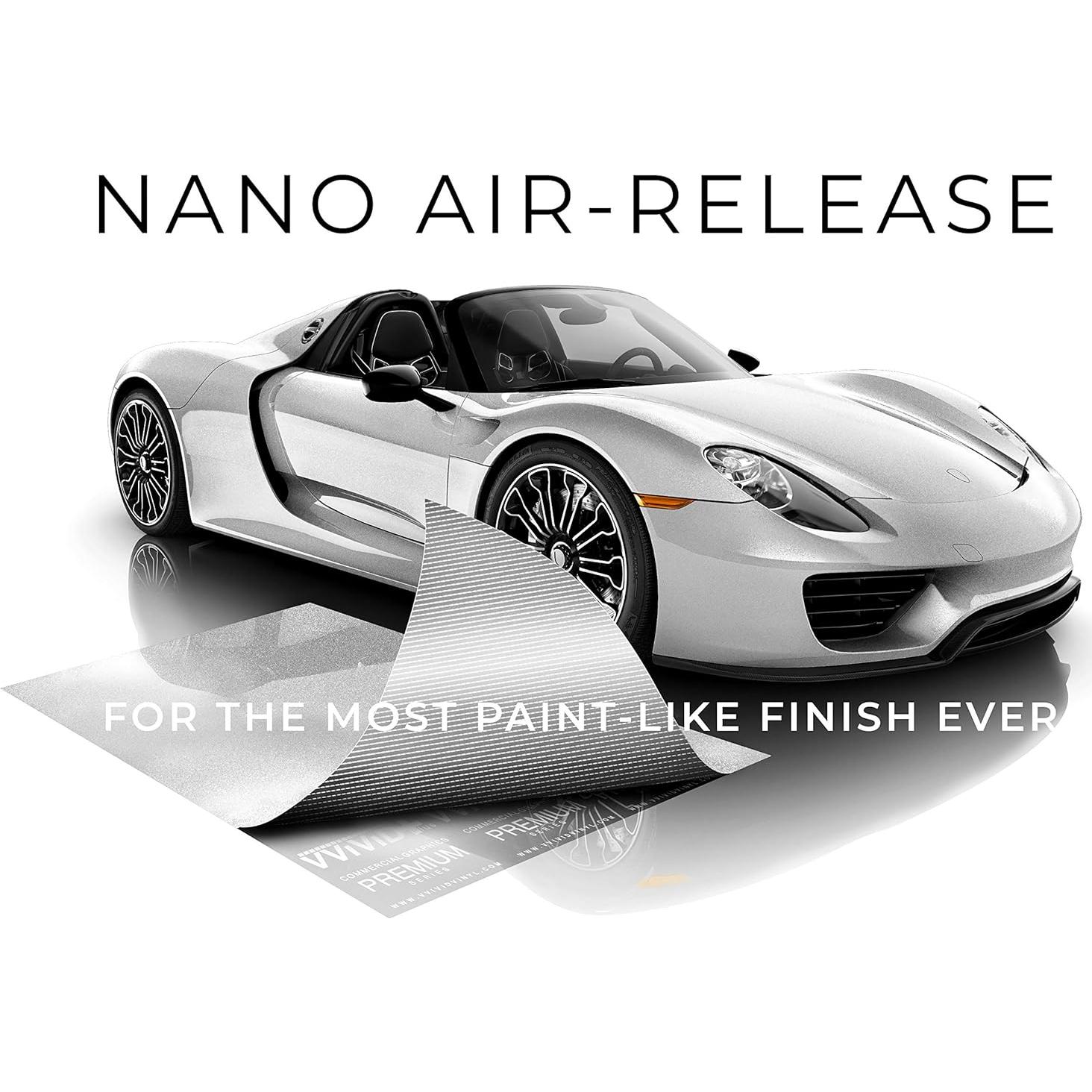 Vinilo Envoltura de Coche VViViD Ultra Gloss Plata 30.5x152.4cm