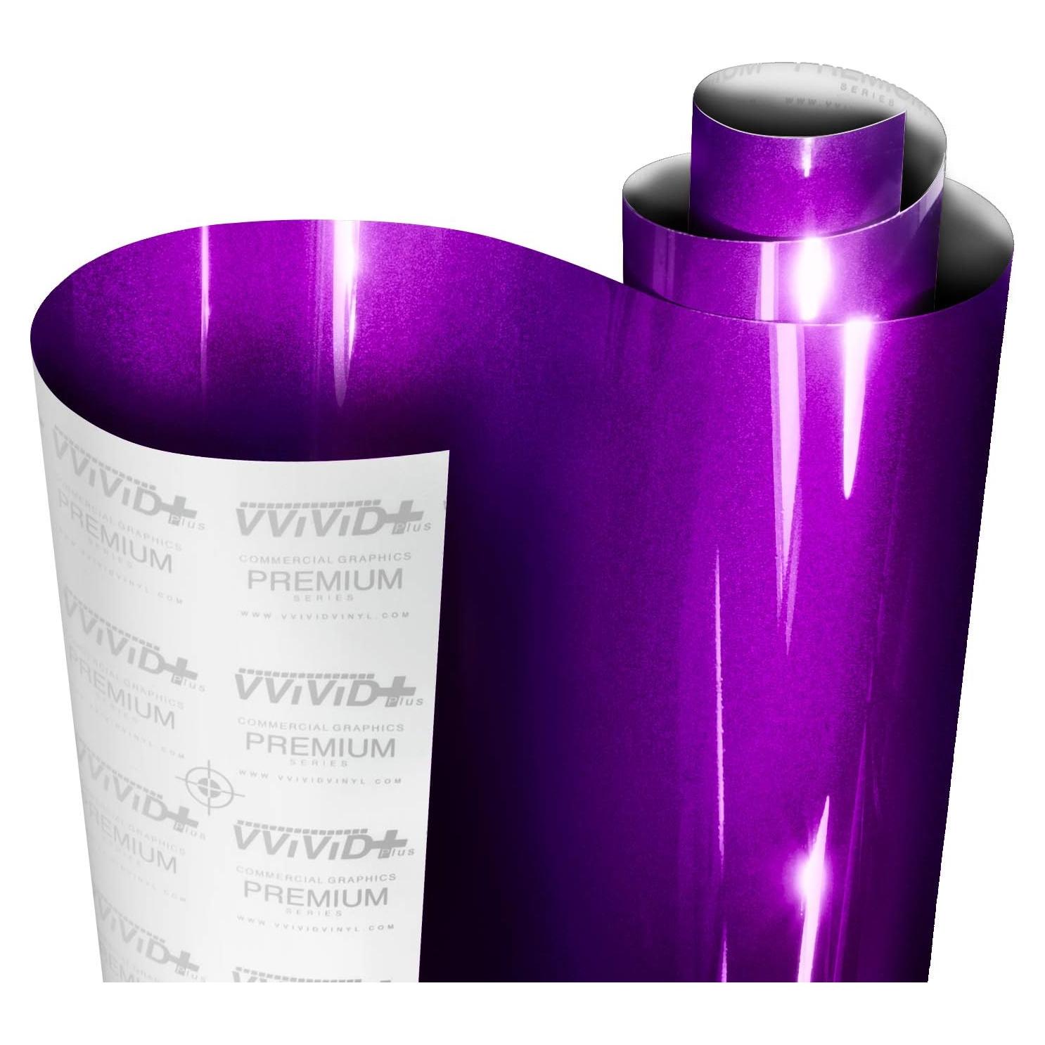 Vinilo VViViD Ultra Gloss Púrpura 0.3m x 1.5m para Auto