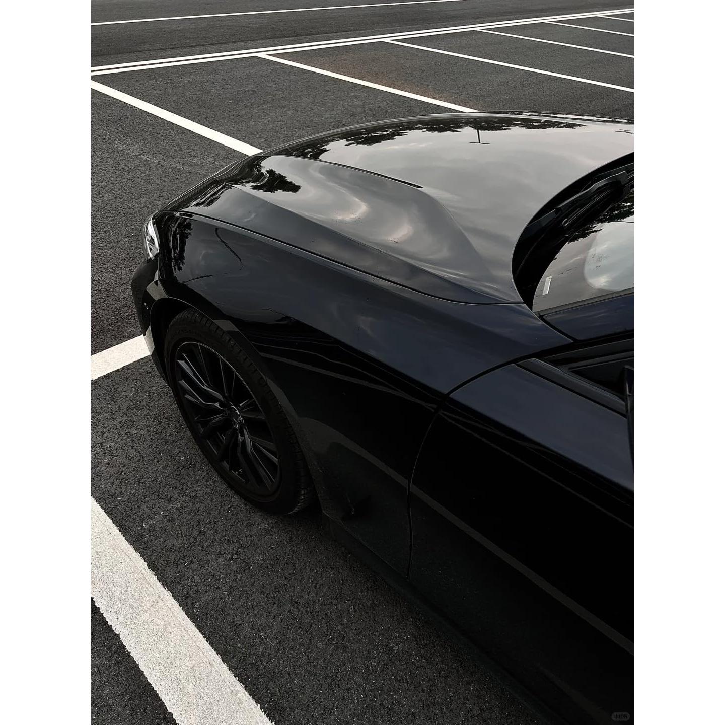 Envoltura de Vinilo Automotriz Heinaroman 3.05x1.52m Negro Brillante