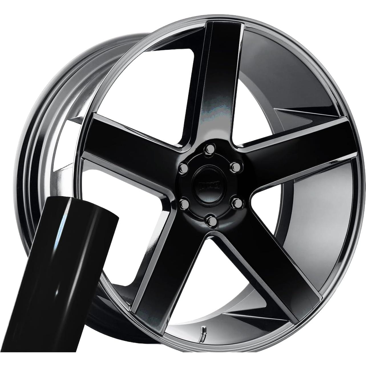 Envoltura de Vinilo Automotriz Heinaroman 3.05x1.52m Negro Brillante