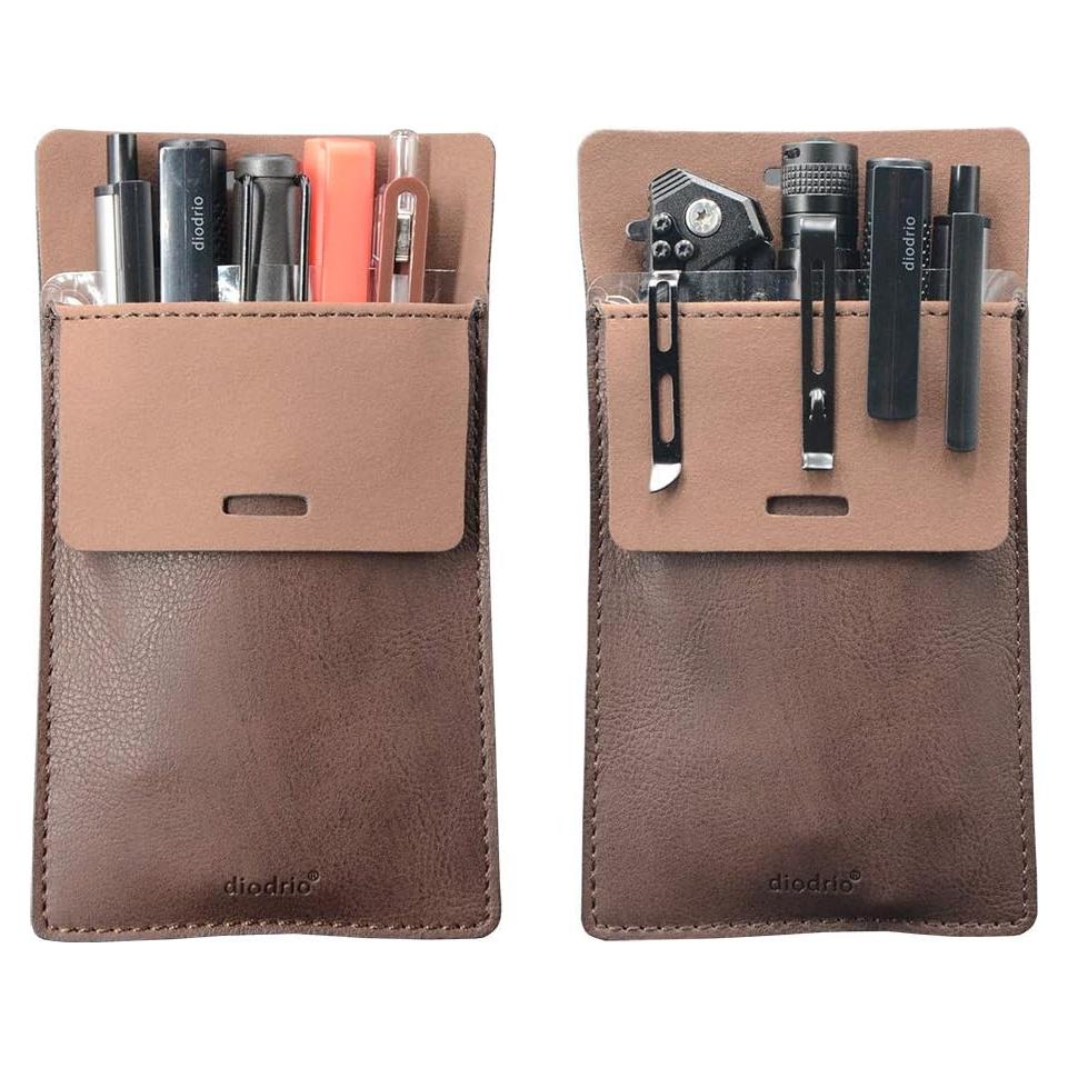 Organizador de Estuche de Cuero Diodrio para 5 Bolígrafos