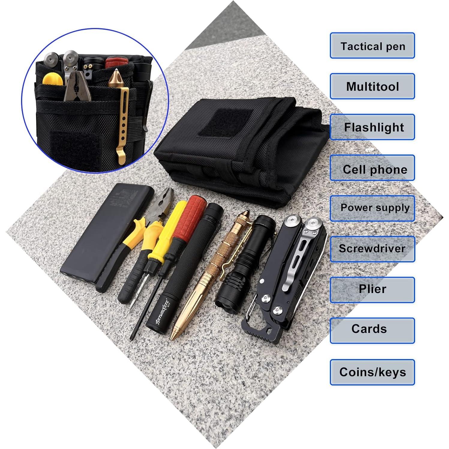 Funda Táctica de Herramientas Maezar en Nylon Negro 19.8x11.9cm