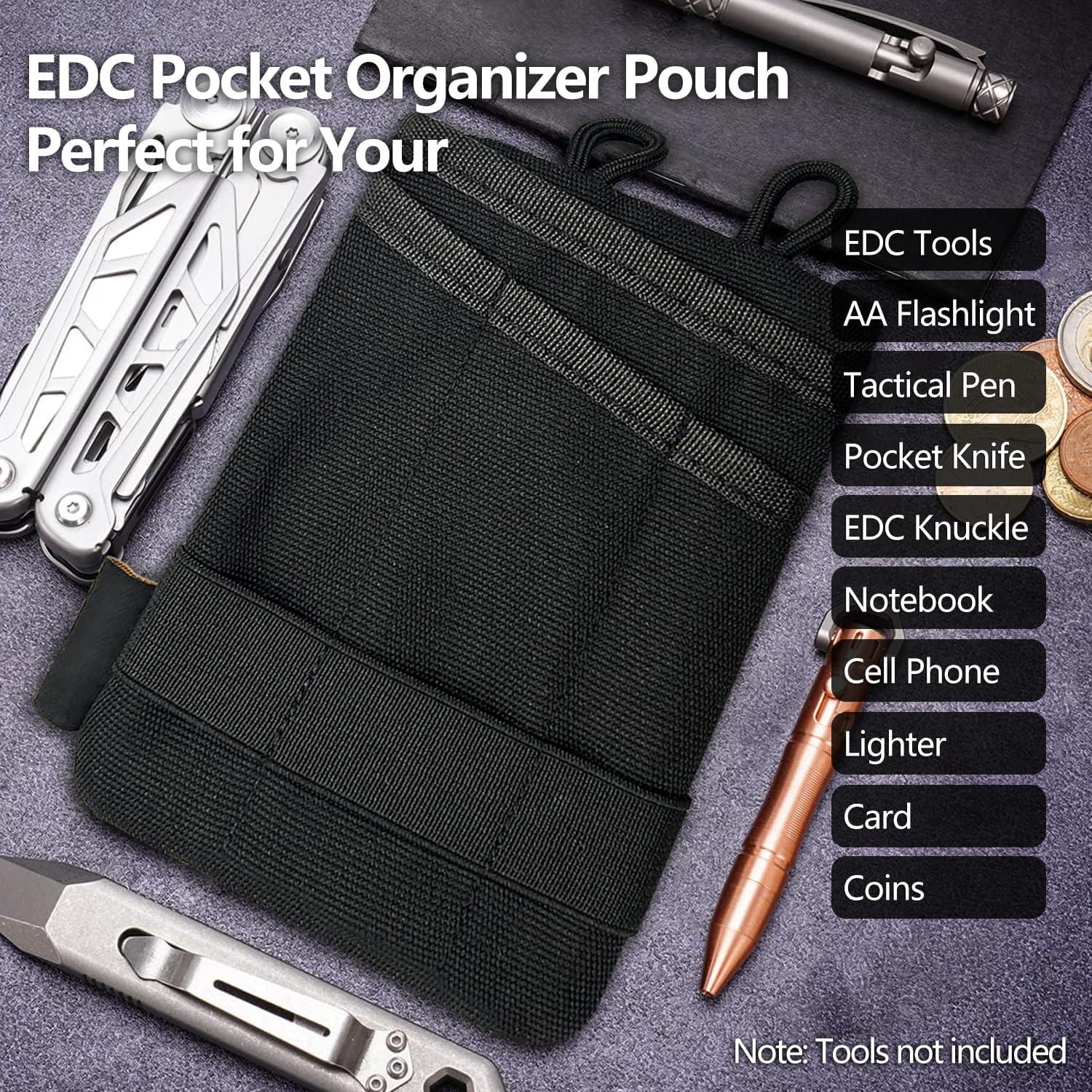 Estuche EDC HXOUSE Negro Mini Organizador 4 Bolsillos