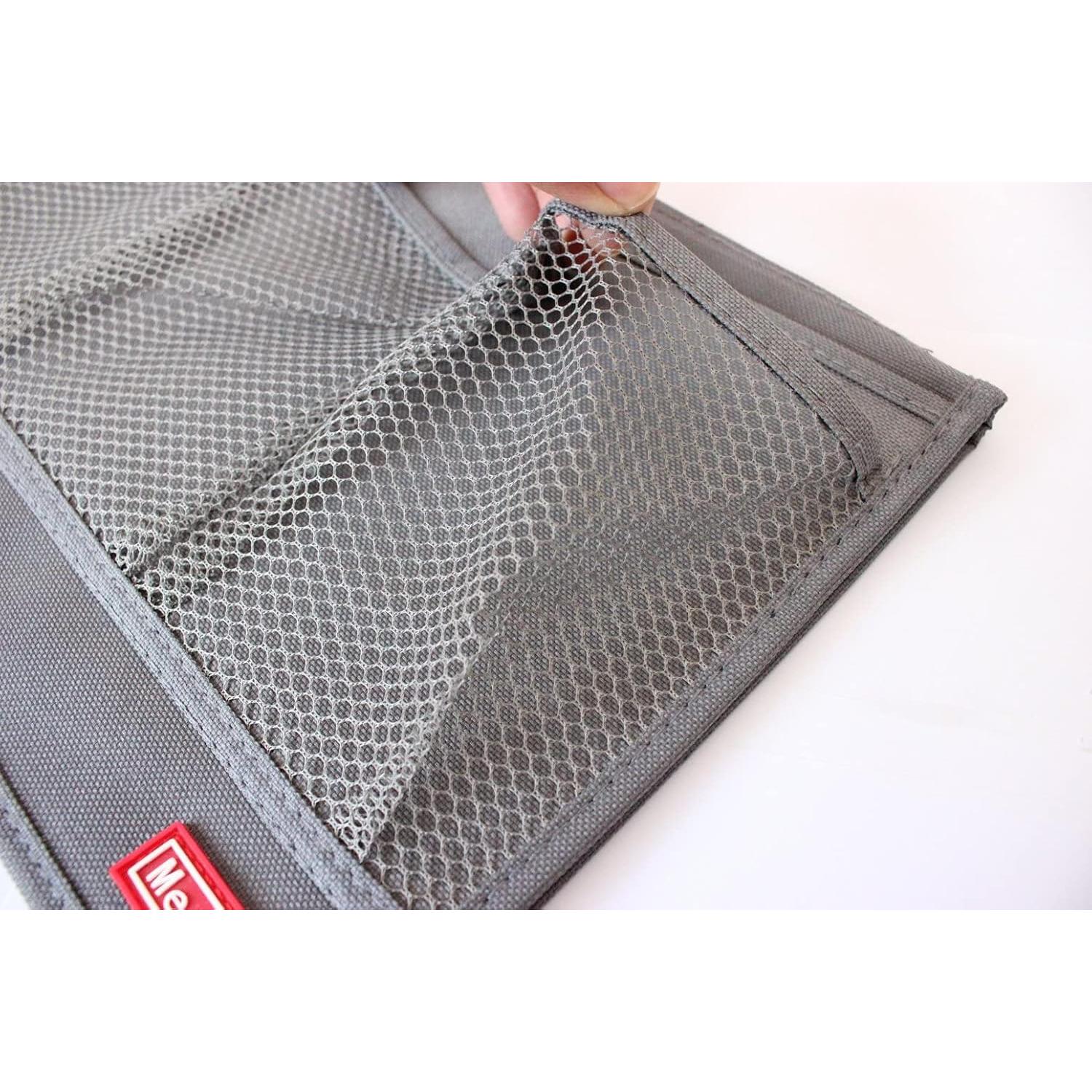 Caddy Organizador de Cama Meeall 4 Bolsillos Gris Tela Oxford