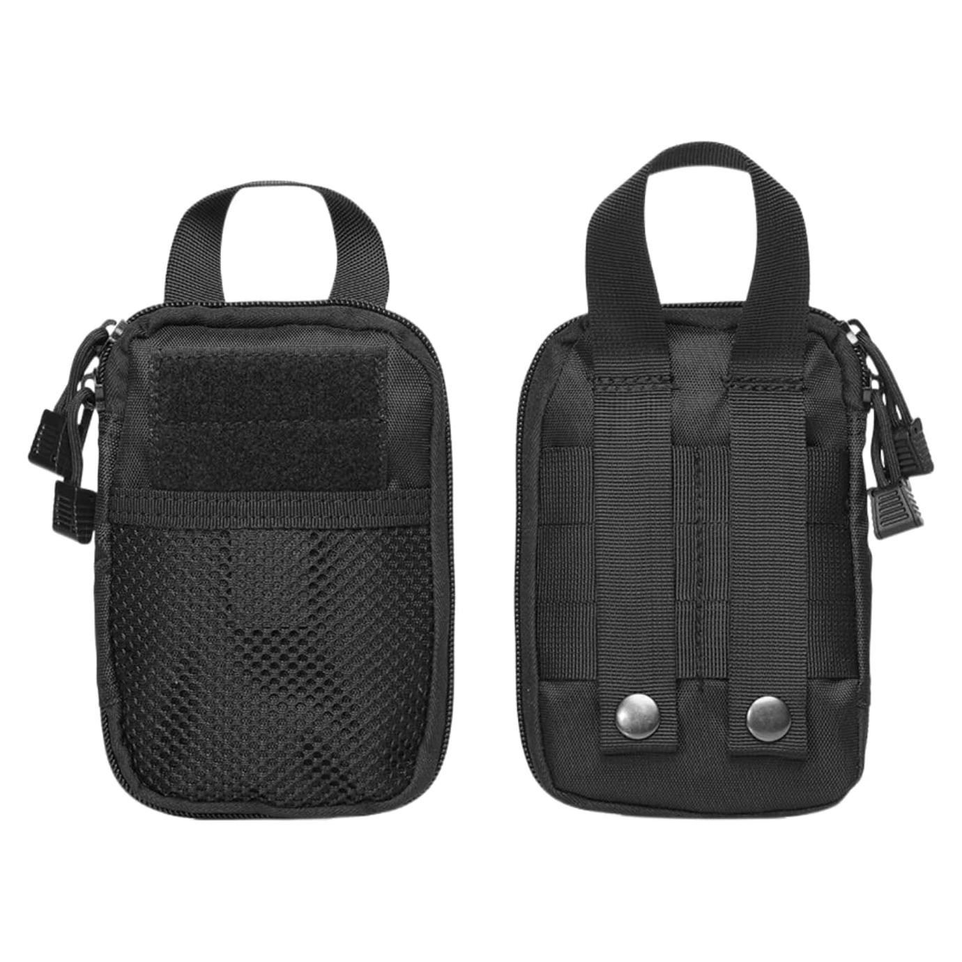 Mini Organizador de Bolsillo Senvitate S52 Nylon Negro EDC