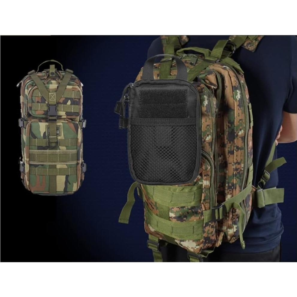 Mini Organizador de Bolsillo Senvitate S52 Nylon Negro EDC