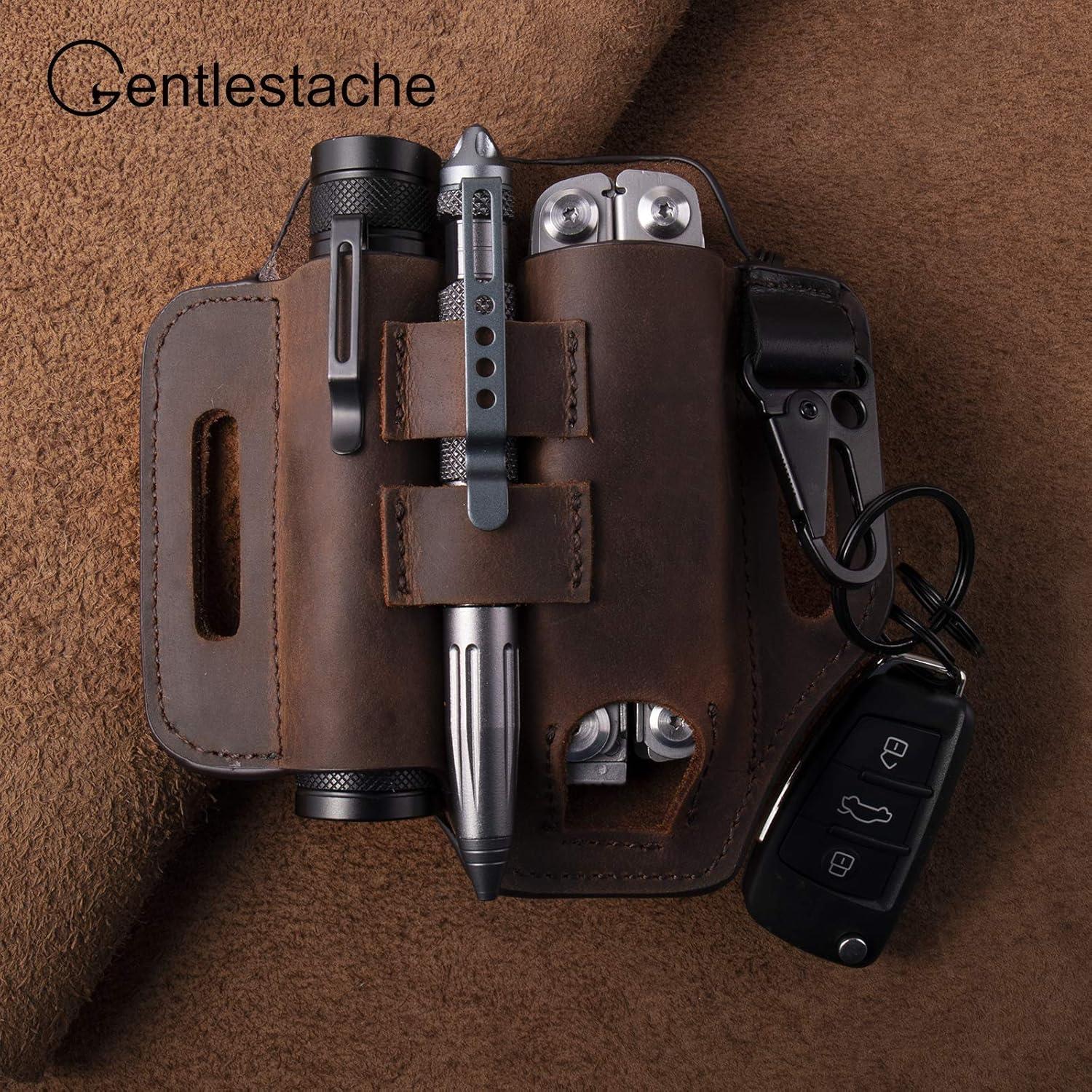 Funda de Cinturón Multiherramienta Gentlestache de Cuero EDC