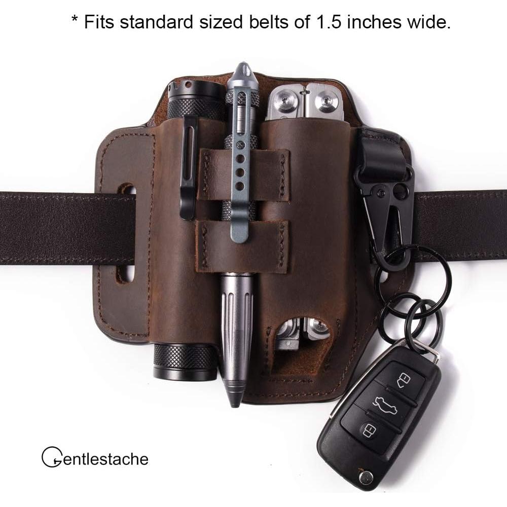 Funda de Cinturón Multiherramienta Gentlestache de Cuero EDC
