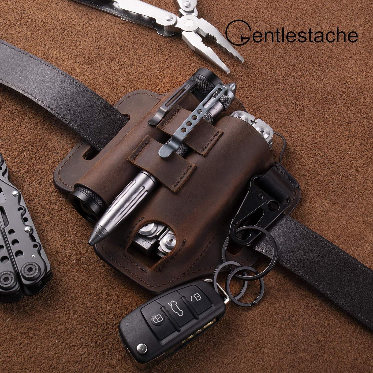 Funda de Cinturón Multiherramienta Gentlestache de Cuero EDC