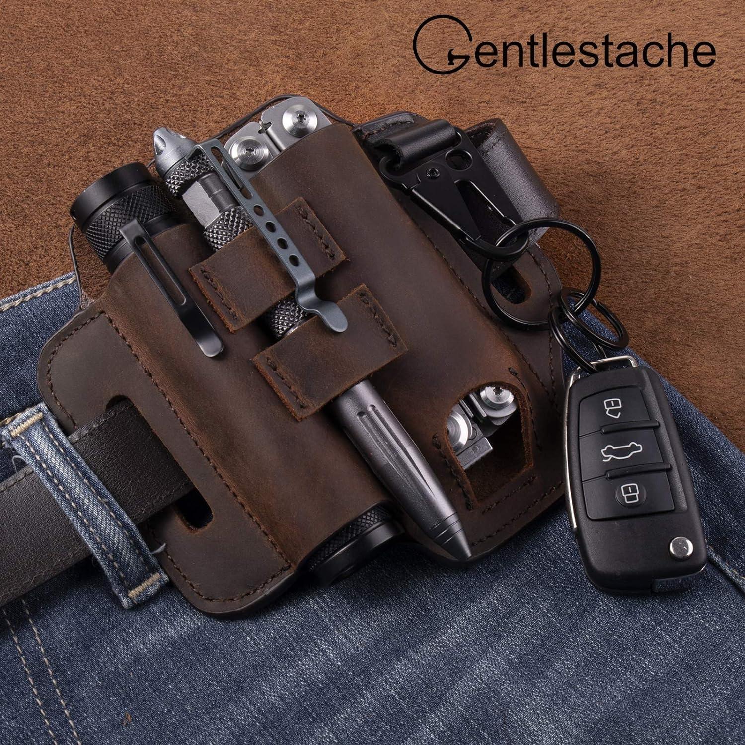 Funda de Cinturón Multiherramienta Gentlestache de Cuero EDC