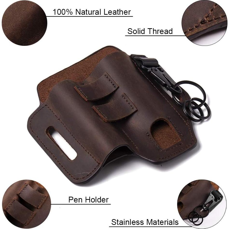 Funda de Cinturón Multiherramienta Gentlestache de Cuero EDC