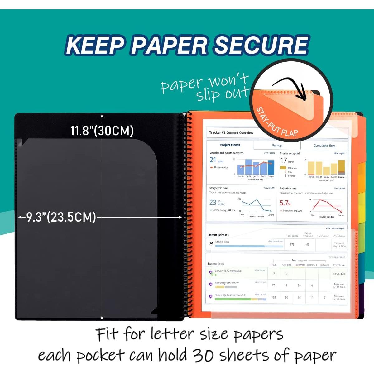 Organizador de Proyectos H4D de Polipropileno 12 Bolsillos