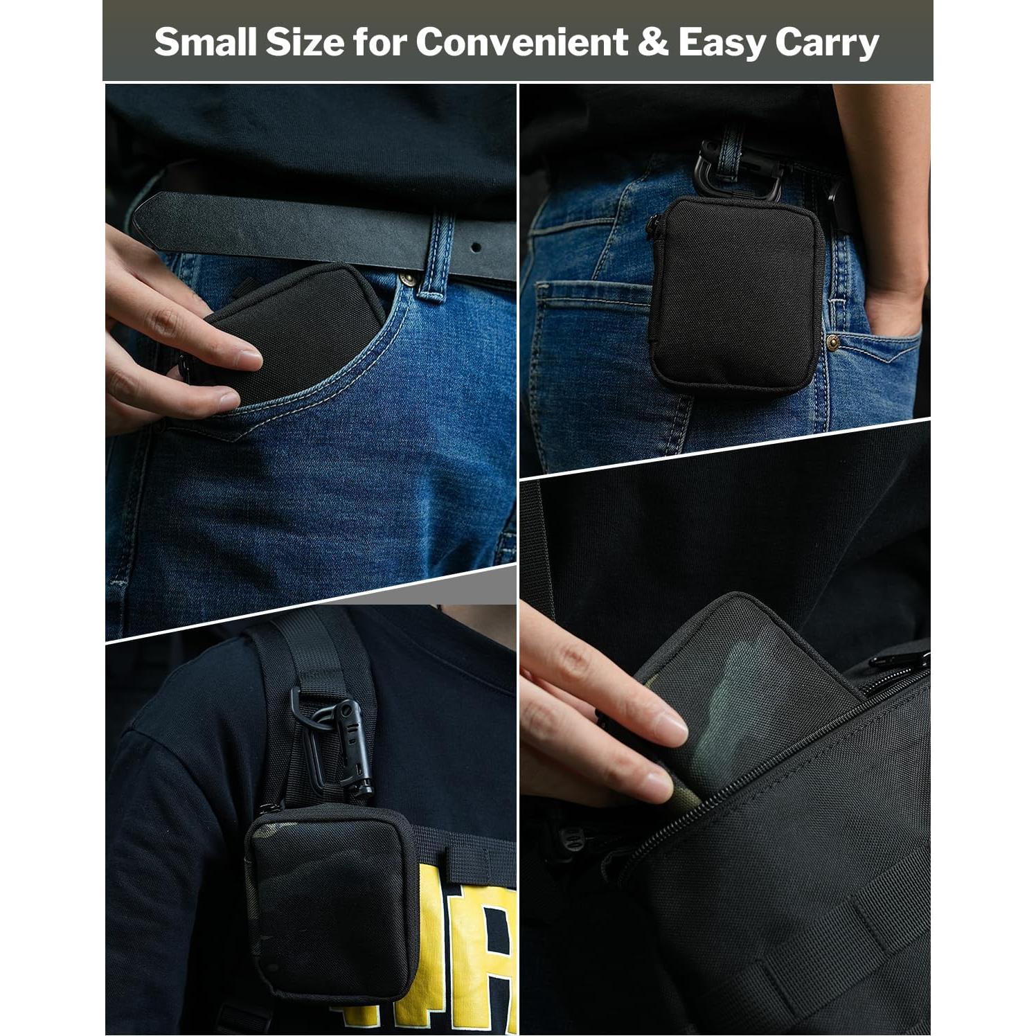 Estuche Organizador EDC VIPERADE VE34 Camuflaje Negro 10x8.5cm