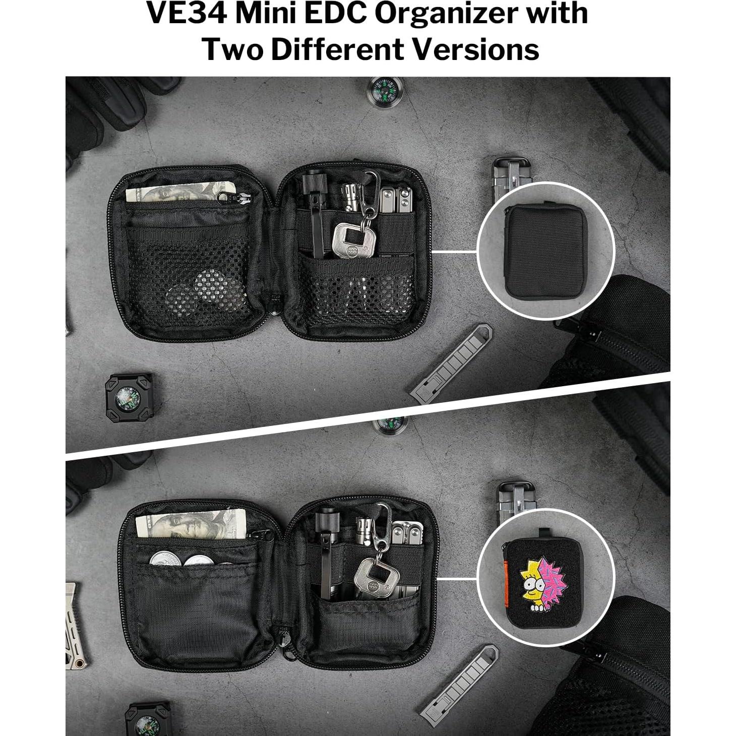 Estuche Organizador EDC VIPERADE VE34 Camuflaje Negro 10x8.5cm