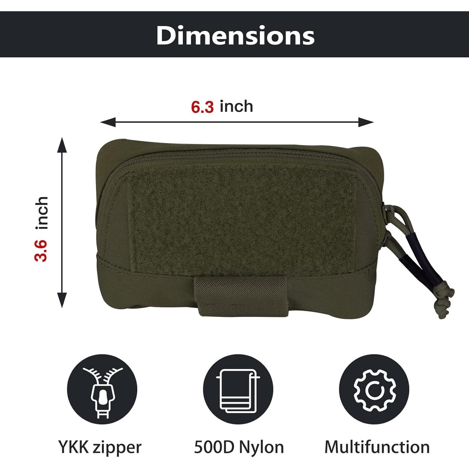 Bolsa Administrativa Táctica Molle PETAC GEAR RG 17.78x10.16 cm